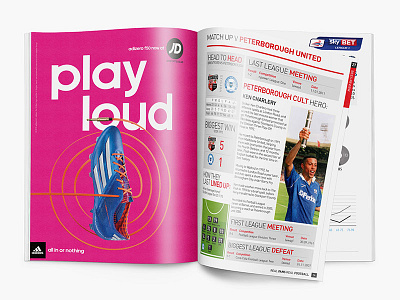 Brentford FC Match Day Programme branding brentford football graphic design magazine print design programme sport