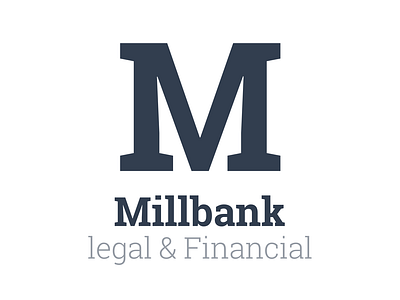 Millbank Logo blue bird financial legal logo logo design m logo