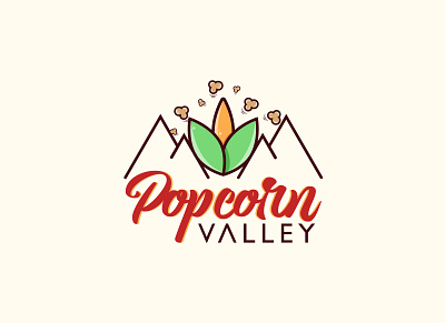 Popcorn Valley - InktoberSorel day 2 design icon identity illustration illustrator inktober inktobersorel logo popcorn valley vector