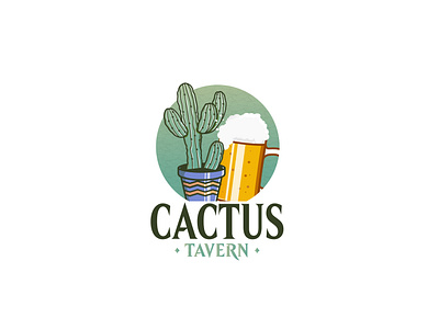 Cactus Tavern - InktoberSorel day 7 cactus cactustavern cactustavern design icon identity illustration illustrator inktober inktober2019 inktobersorel logo tavern vector