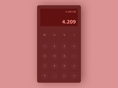 DAILYUI #004 / calculator app branding ui ui design ux vector