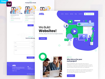 Agency landing page