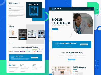 Noble TeleHealth 2020 2020 trends clinic contact creative doctors form free health healthcare marketing marketing agency medical medicine mobile online health responsive telehealth trend website design
