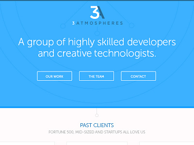 3A site design clean flat freshthrills portfolio simple studio