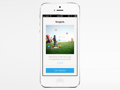 Thinglink iPhone App Design flat freshthrills iphone mobile startup ui