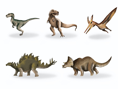 Jurassic art design digital dinosaurs drawing illustration jurrasic
