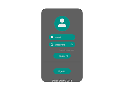 Simple Login Screen for App android app design design illustration ui uiuxdesign ux