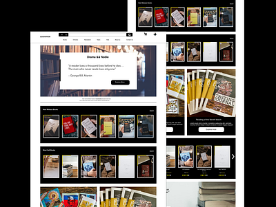 BookStore webpage design ui web