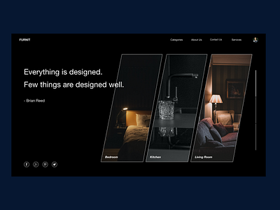 Furniture landing page