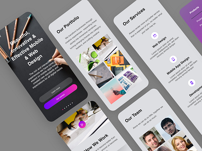 Design Agency Web Responsive Mobile Version