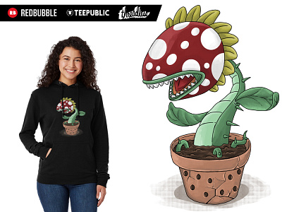 MONSTER IN THE POT design fashion illustration tshirtdesign wildlife