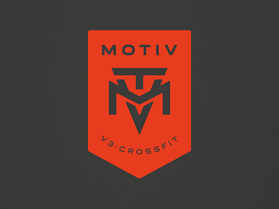 MOTIV Crossfit badge logo brand branding crossfit crossfit logo fitness fitness logo grmn gym logo logotype logotype design montevideo