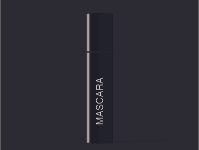 Mascara bottle branding draw graphic design product design