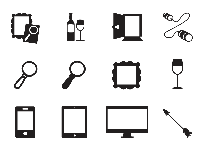 Some Icons arrow desktop door flatscreen glass icon icons jackson hole linn magnifying glass monitor noun project olaus picture frame smartphone symbol symbols tablet tin can phone wine