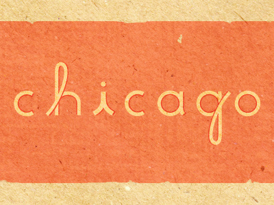 Chicago Type chicago hand done hand lettered poster script sneak peak stylish type typography we need more