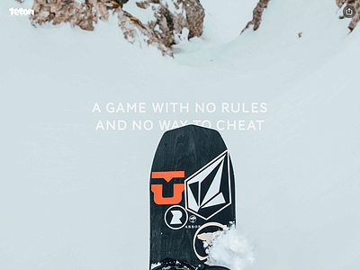 The Unfound: Bryan Iguchi Pull Quote action sports bryan iguchi content design interactive linn olaus snow snowboard snowboarding teton gravity research tgr typography