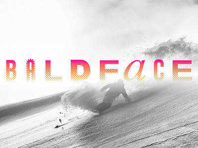 Baldface: The Temple of Snowboarding Logo content design gore tex interactive logo mountains post modern snowboarding storytelling design teton gravity research tgr typography volcom