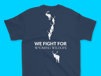 Elk Herd T-Shirt - Wyoming Wildlife Advocates apparel branding elk herd merchandise shirt silkscreen tshirt wildlife wyoming