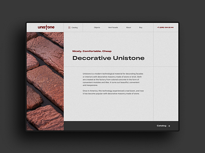 Unistone art design flat minimal ui ux web website