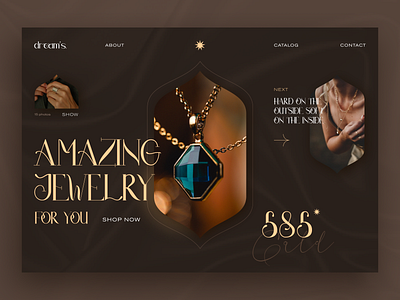 Jewelry e-commerce concept