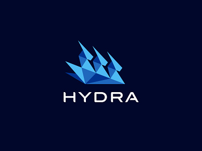 Hydra Low Poly brand geometric hydra logo low poly mytho triangle