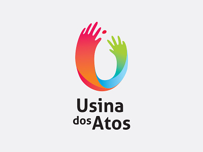 Brand Usina dos Atos attitude brand hands logo