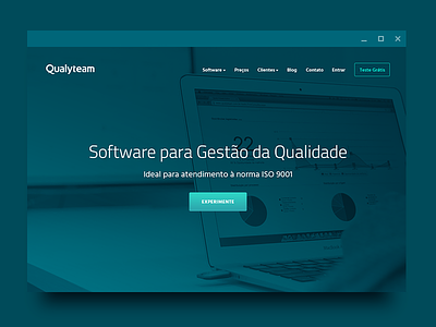 Qualyteam website interface redesign saas ui ux website