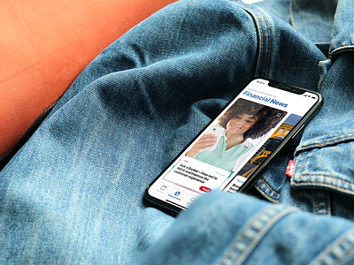 Financial UI Concept & Mockup on iPhone X