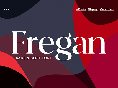 Fregan Typeface display elegant font logotype sans serif serif type design typeface typography website design