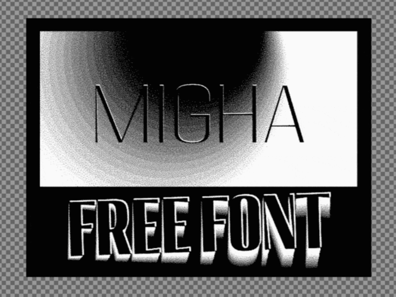 Migha Free Variable Font animation branding display editorial design font graphic design logo motion graphics sans serif type design typeface typography variable font vf font