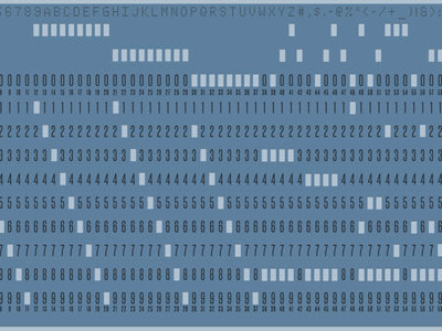 Punch Card photoshop punch card