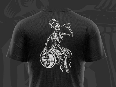 Smugglers Den T-Shirt branding keg skull skull logo tshirt