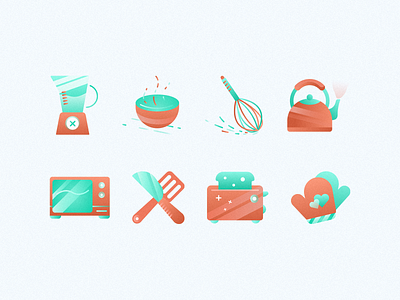 Kitchen icon set