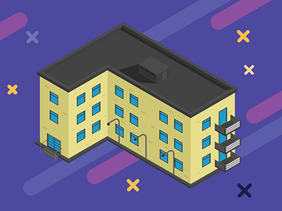 Isometric vector building