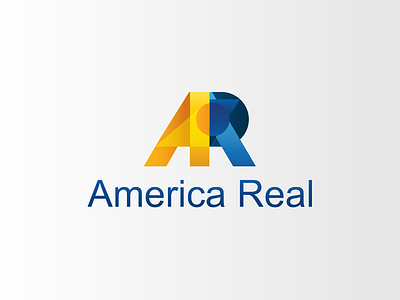 America Real - Logo finance logo design private pension