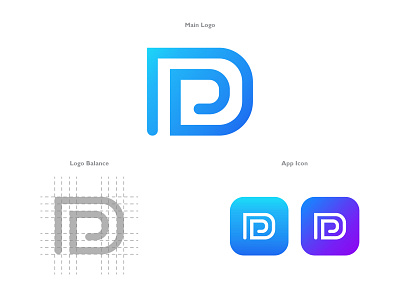 D Logo- Modern app Logo Design