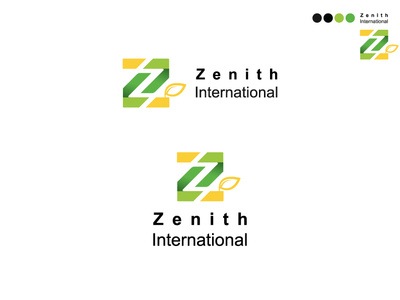 Zenith International design icon illustration lettering logo typography vector