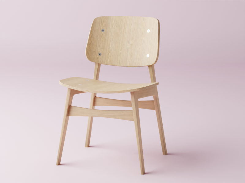 3D Fredericia Chair Render (Blender Rendering Engine) by Derrick ...