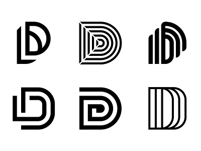 D Lettermarkexploration brandidentity branding brandlogo graphicdesign icon identity logo logodesign logomark logos typefool