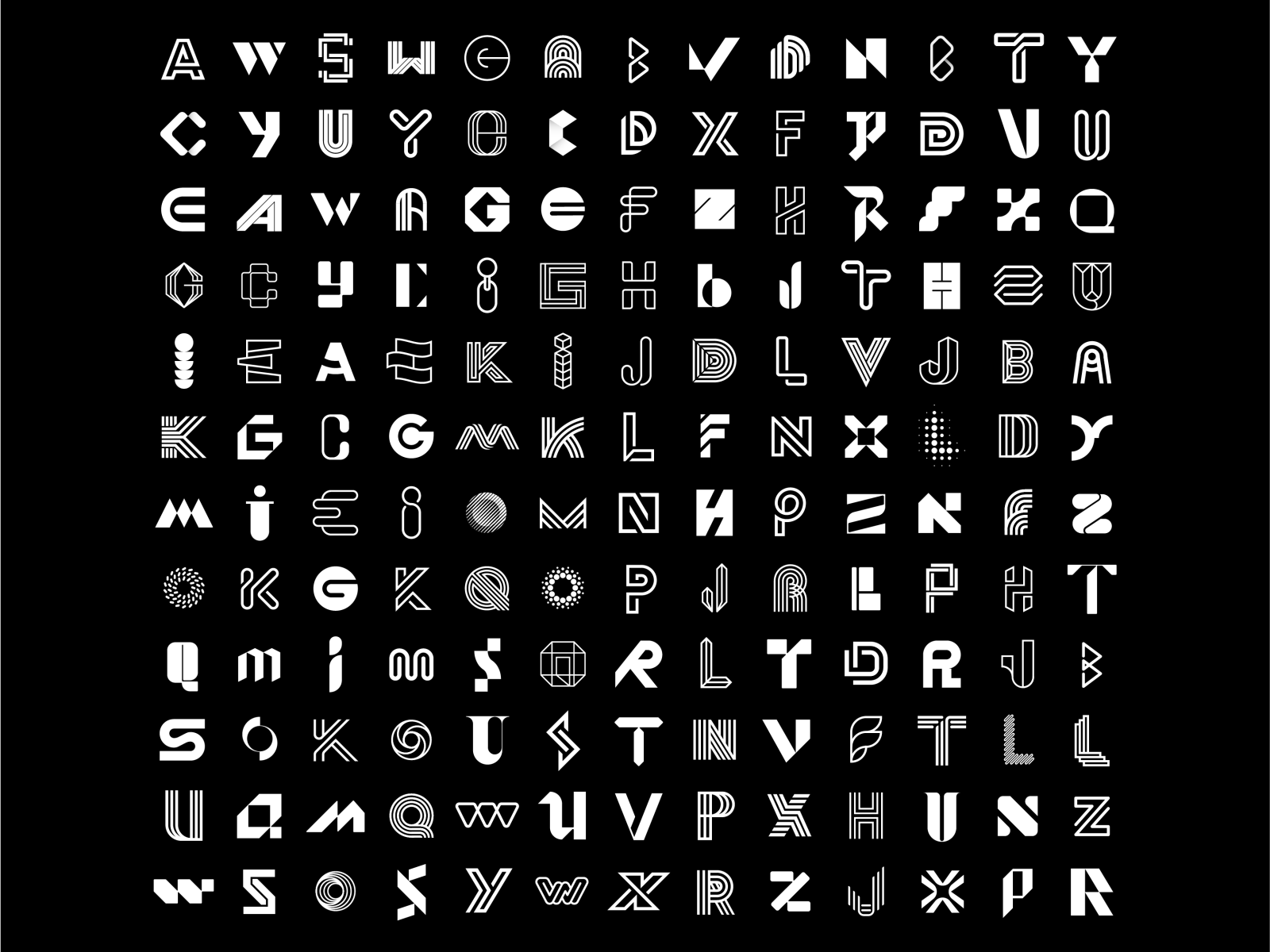 156 Lettermarks By Typefool On Dribbble