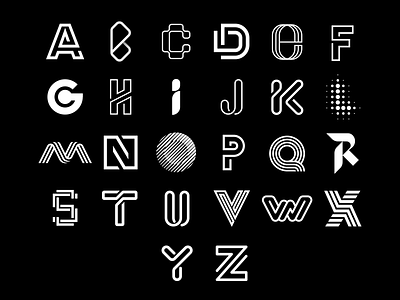 26 best lettermarks from the collection