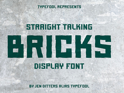 Bricks Display Font