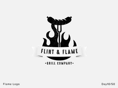 Flint & Flame - Day 10 - Daily Logo Challenge brandidentity branding brandlogo brandmark design flat graphicdesign icon identity illustration logo logodesign logomark logos logotype mark minimal monogram typography vector