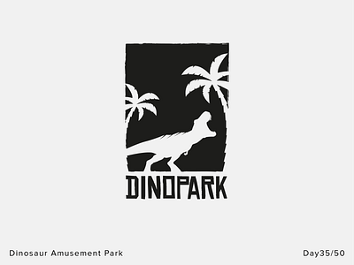 Dinosaur Amusement Park - Day 35 - Daily Logo Challenge brandidentity branding brandlogo brandmark design flat graphicdesign icon identity illustration logo logodesign logomark logos logotype mark minimal monogram typography vector