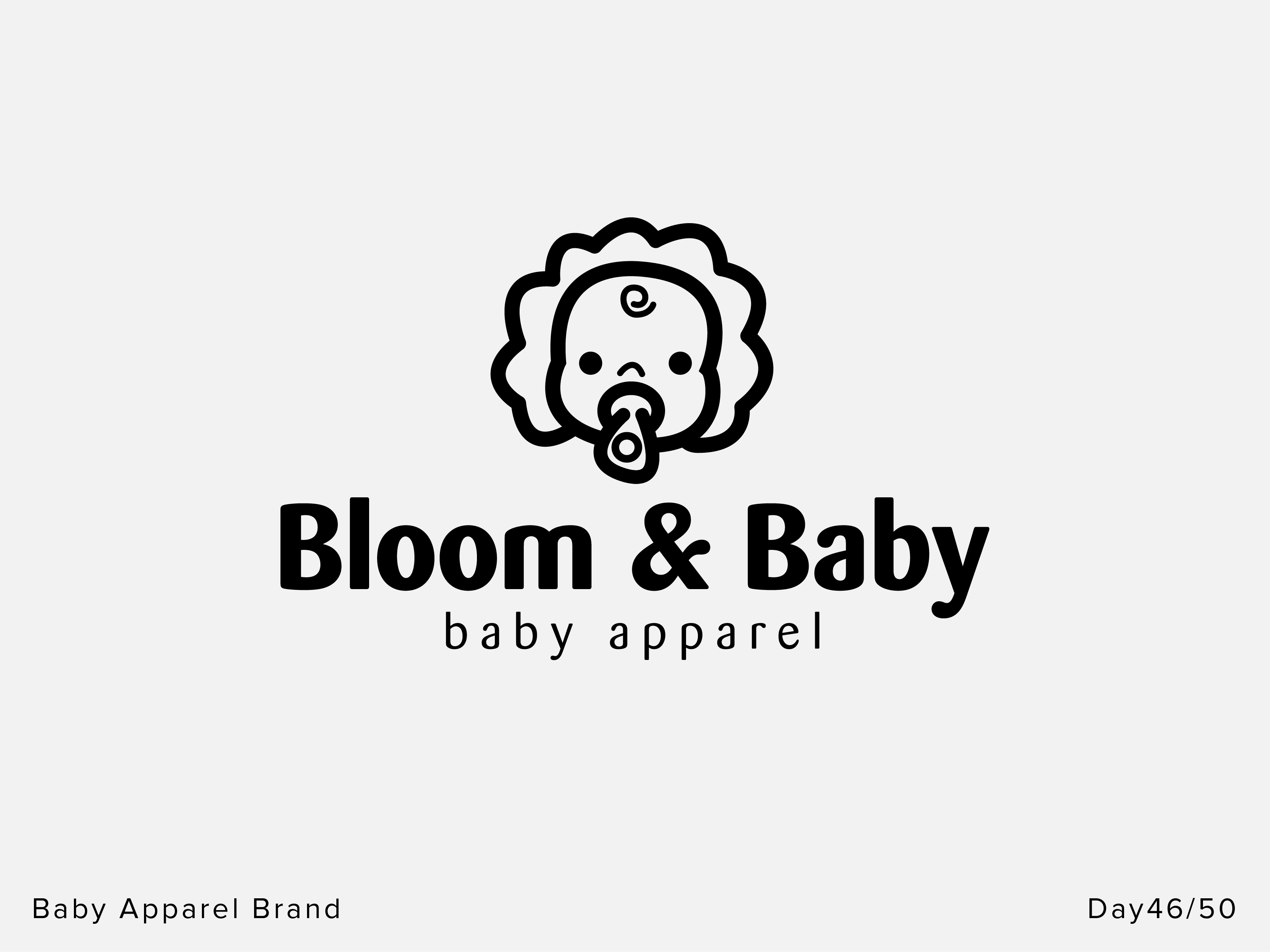 Baby Apparel Brand - Day 46 - Daily Logo Challenge by Typefool on Dribbble