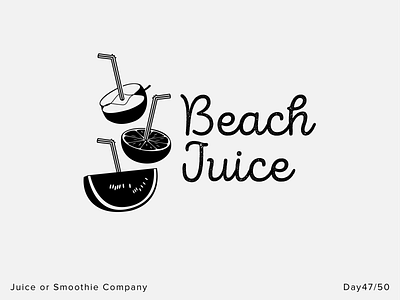 Juice or Smoothie Company - Day 47 - Daily Logo Challenge