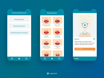 Mobile App for Speech Therapy app design mobile app design therapy ui ux