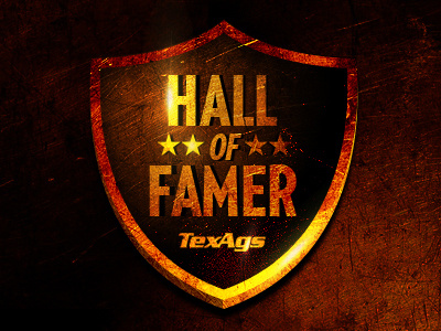 TexAgs Hall of Famer logo texags