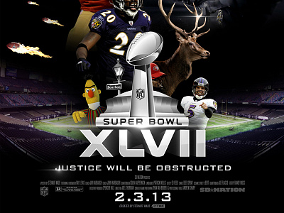 Super Bowl XLVII ensemble football movie poster super bowl superbowl