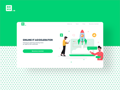 Online it accelerator design illustration web web design webdesign